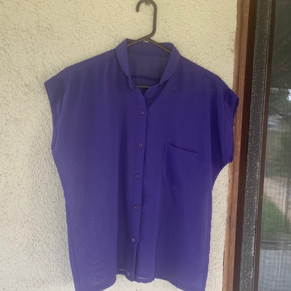 SHORT SLEEVE BLOUSE AND SWEATER SET